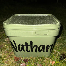 Personalized 10 Litre Green Bucket